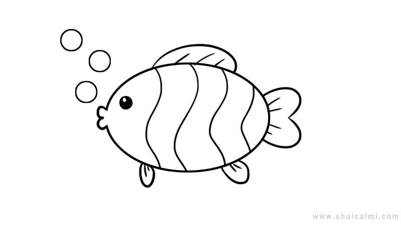 小鱼简笔画怎么画小鱼简笔画图片