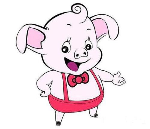 小猪的画法简笔画图片卡通可爱小猪怎么画呆萌可爱