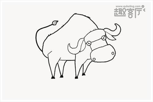 动物简笔画牛 儿童画牛的作品图片大全