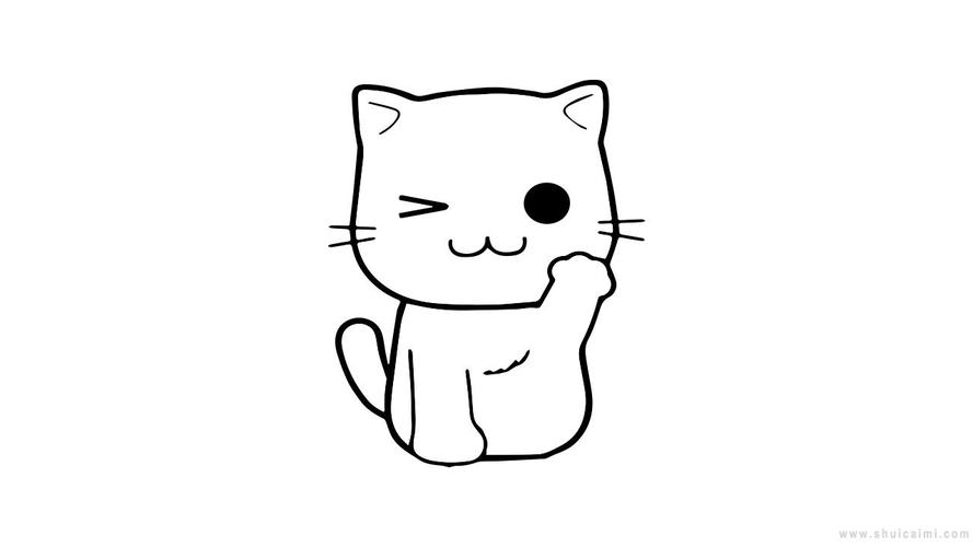 可爱小猫简笔画怎么画可爱小猫简笔画图片大全