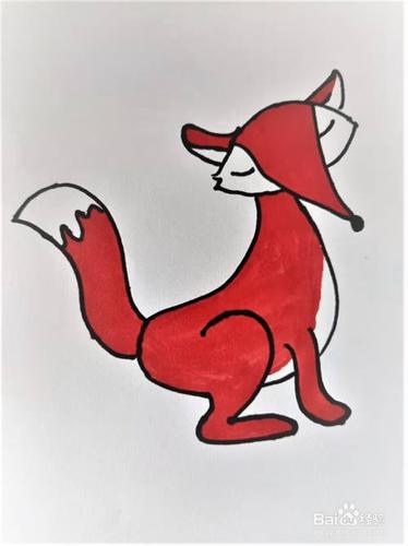 小狐狸机灵可爱那么它的简笔画可以怎么画呢跟随经验一起画起来吧