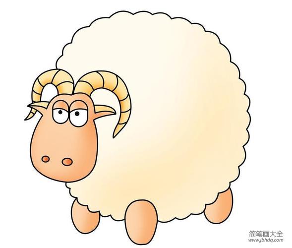 关于羊的彩色简笔画