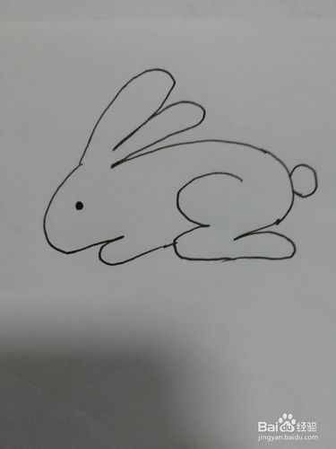 简笔画11用4个3画一只可爱的小兔子
