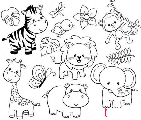 可爱的小动物们动物简笔画