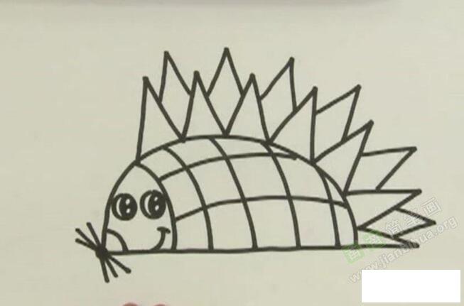 刺猬简笔画刺猬怎么画简笔画视频教程-儿童简笔画大全