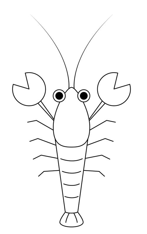 小龙虾简笔画|插画|儿童插画|小河映像 - 原创作品