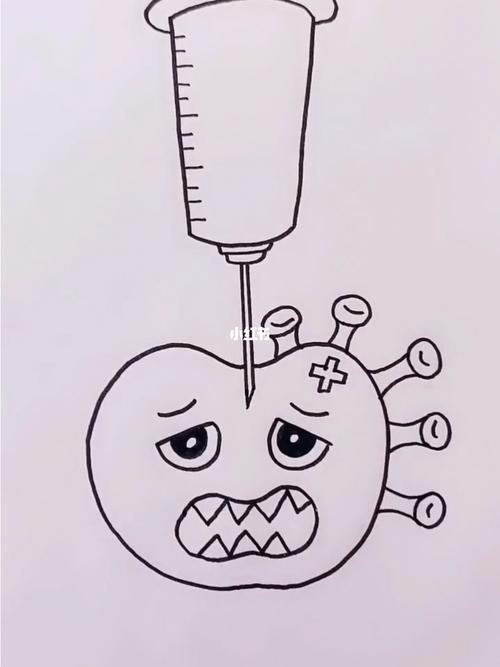 消灭病毒抗击疫情简笔画致敬白衣战士图文 视频