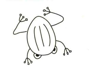 青蛙简笔画作品图片二|动物简笔画大全- 莱绘画网
