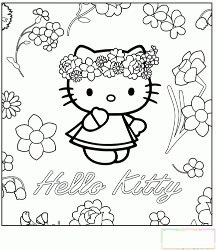 漂亮的kitty猫简笔画-儿童简笔画大全