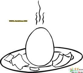 一个鸡蛋的画法简笔画