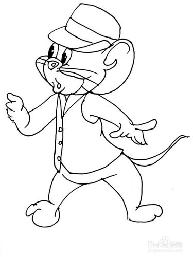 《猫和老鼠》系列之杰瑞简笔画