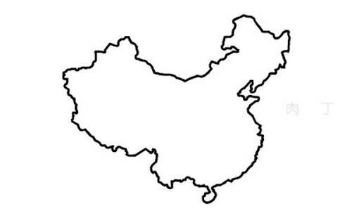 笔画动画教程之中国地图的绘画分解步骤中国版图简笔画中国地图儿童画