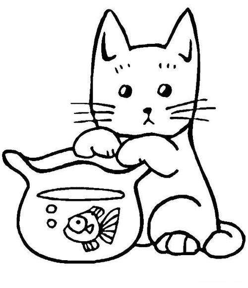 下面是小编为大家带来的猫的简笔画喜欢就收藏下来哦. 猫简笔画图1