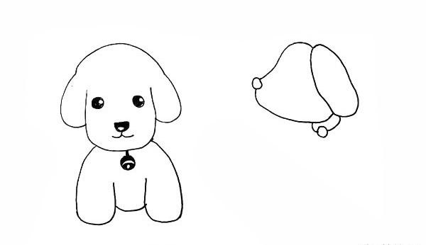 可爱的小狗简笔画步骤图教程 动物-第16张