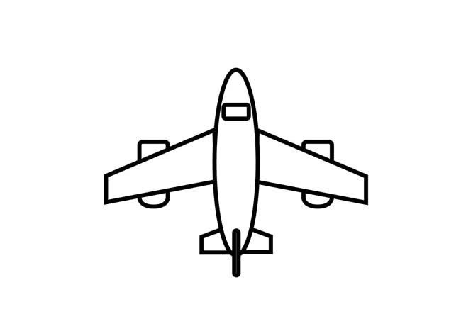 飞机简笔画步骤图飞机简笔画步骤图