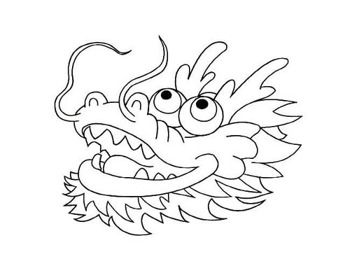 简笔画   龙的简笔画 中国龙头像简笔画图片内容包含相关动物简笔