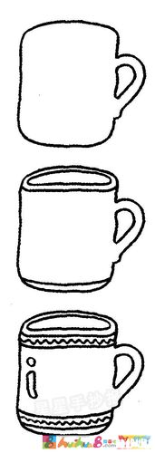茶杯简笔画简单画法