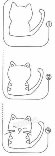 猫的简笔画画法图解