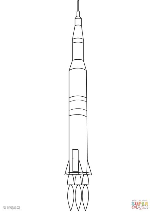 阿波罗11号火箭简笔画图片