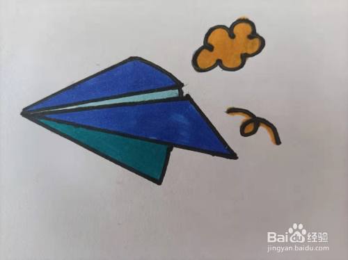 纸飞机的简笔画怎么画