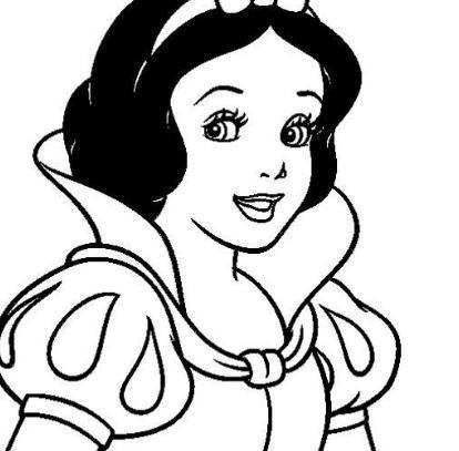 白雪公主的头像怎么画白雪公主简笔画图片线描画图片大全简单白雪公主
