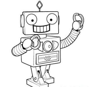 机器人简笔画有机器人的美少女漫画图片简笔画图片大全集 简笔画可爱