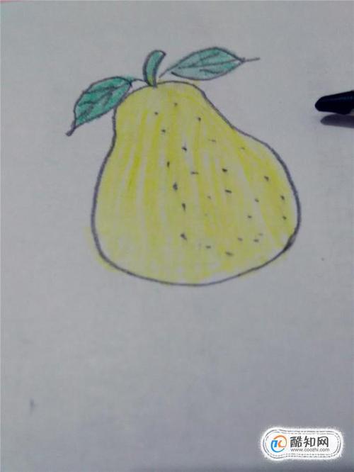 教你画水果梨子的简笔画