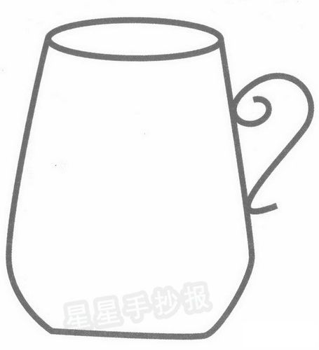 杯子简笔画示例图片 关于杯子的资料 杯子一种专门盛水的器皿从古