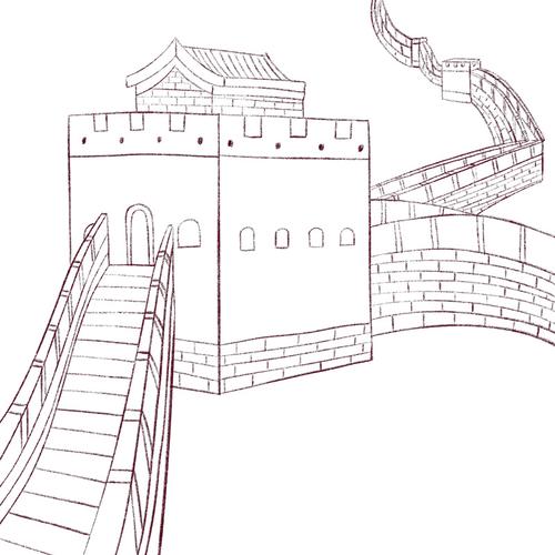 该图片由注册用户易空间提供  版权声明  反馈 6长城城墙简笔画