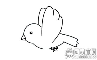 简笔画 飞翔的小鸟-22kb小鸟简笔画小鸟的窝