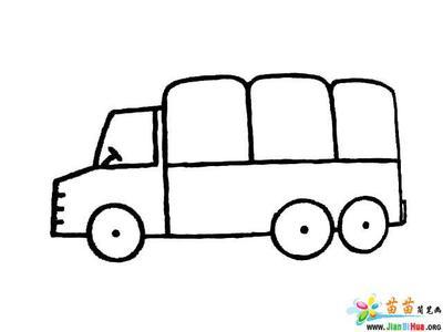 儿童画教程 简笔画  儿童简笔画教程大全 -小汽车的画法图片儿童画画