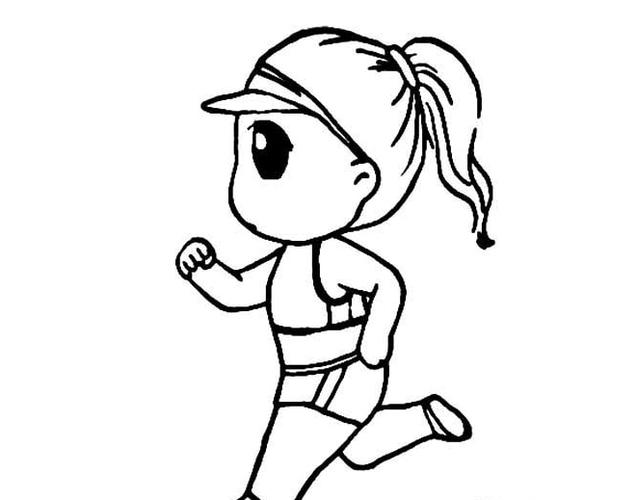 简笔画 人物简笔画 跑步运动简笔画  跑步是一项看简单实则难的运动