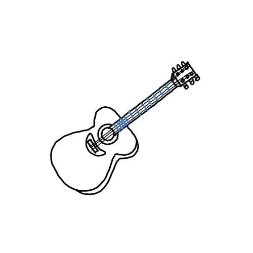 吉他儿童画 - 简单的吉他简笔画教程
