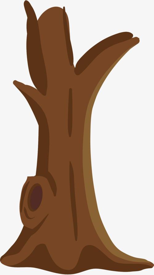 棕色树干简笔画