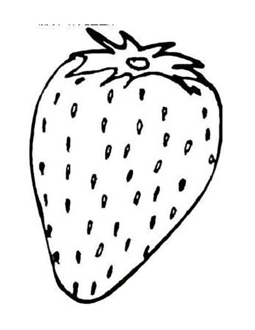 草莓怎么画果蔬简笔画 - 老师板报网幼儿园草莓简笔画