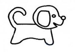 动物简笔画狗简笔画1410凶恶的狗的头像简笔画狗简笔画 制作