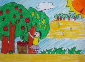 小学三年级秋天的简笔画