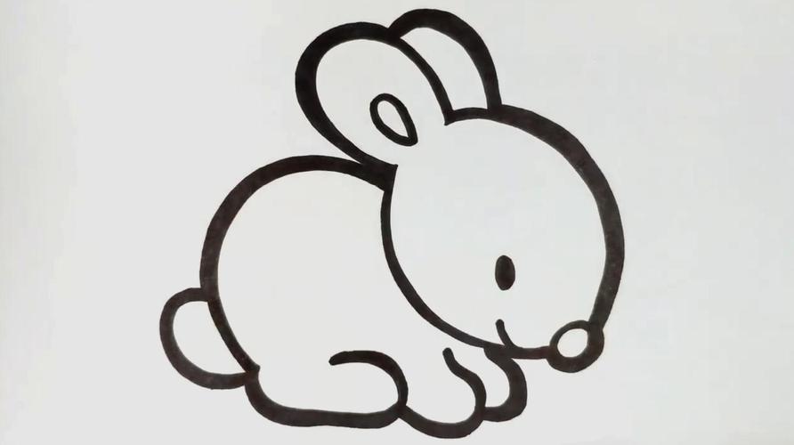 怎么画小白兔简笔画