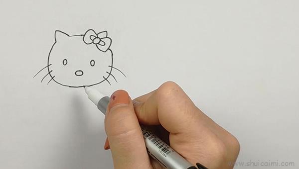 凯蒂猫简笔画画法图解
