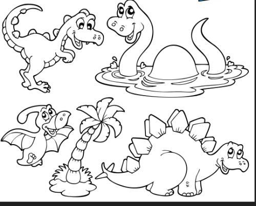 恐龙幼儿园简笔画