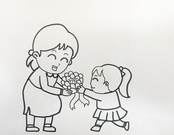 简笔画系列母亲节怎么画简单的画