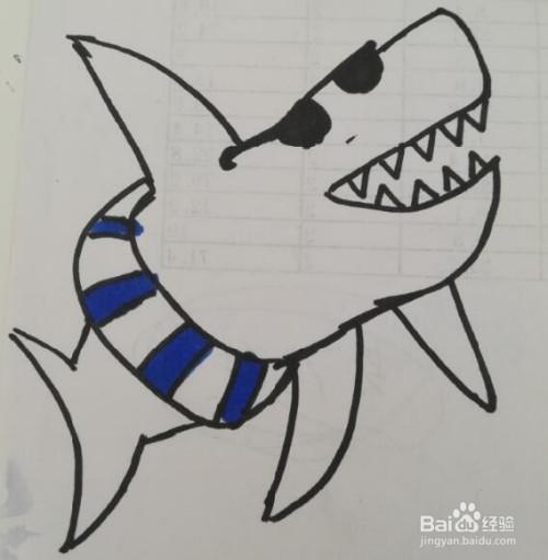 鲨鱼的画法 鲨鱼的简笔画