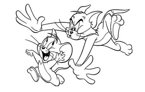儿童简笔画猫和老鼠汤姆tom是米高梅公司制作的经典动画片《猫和老鼠
