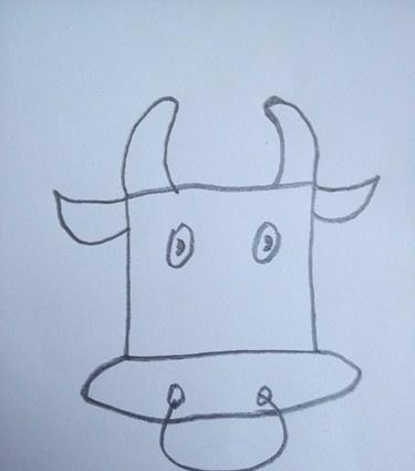 怎么简笔画一只牛