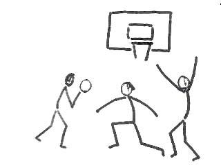 篮球运动员简笔画图片分享