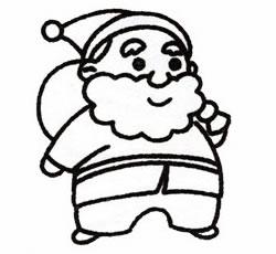 圣诞老人的简笔画图片大全画法步骤详解图解人物简笔画