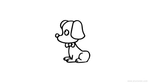 眼睛耳朵和鼻子这一篇文章告诉你卡通狗简笔画怎么画让你画卡通狗简
