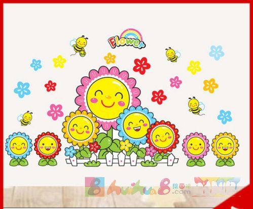 笑脸简笔画教程步骤花朵微笑的画法太阳花植物简笔画简笔画大全向日葵